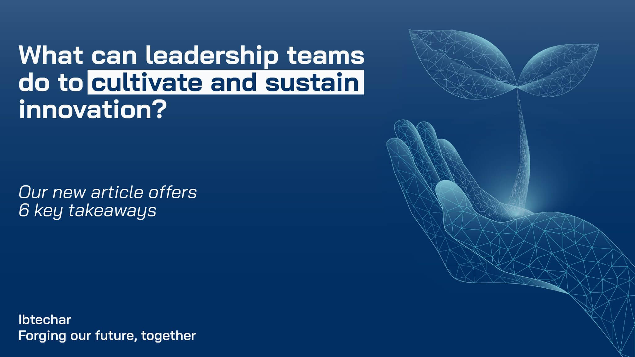 Banner: What can leadership teams do to cultivate and sustain innovation? Six key takeaways