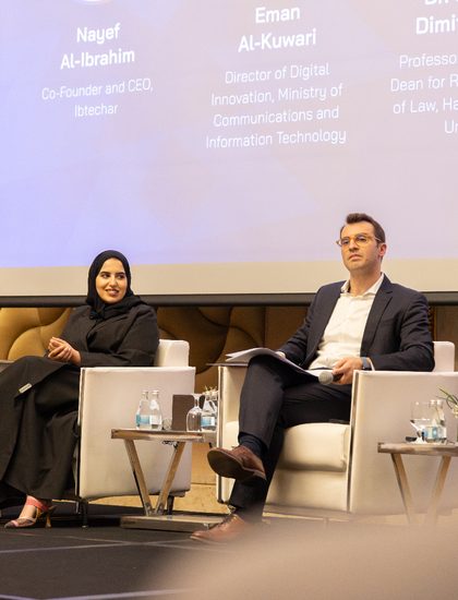 Panelists at the Ibtechar Majlis discussing public sector innovation